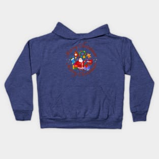 Retro Christmas design Kids Hoodie